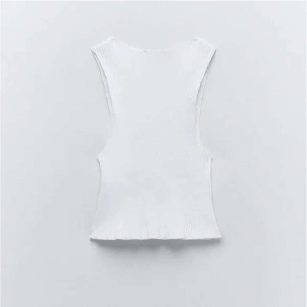 Zara Ribbed Top L - Picture 8 of 8